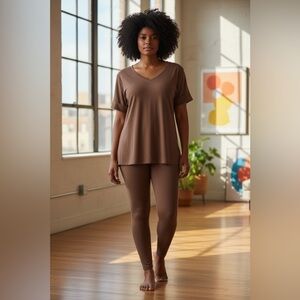 🆕 Zenana PLUS BRUSHED DTY MICROFIBER LOUNGEWEAR SET